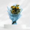 Vibrant Sunflower Bouquet with Gypsum
