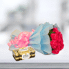 Flower Bouquet with 10 Pink Carnations & 16 Ferrero Rocher Chocolates
