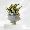 Premium White Rose, Oriental Lily & Gladiolus Bouquet