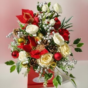 Rouge Blooms Artificial flower box